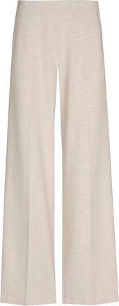 Marie Méro Broeken, Dames, Beige, 4Xl, Ecru Jersey Comfort Straight Leg Broek