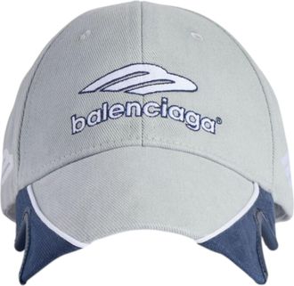 Balenciaga 3B Football Cap Light Grey Blue 857722410B21242