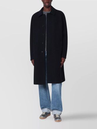 Harris Wharf London single breasted wool coat with long sleeves