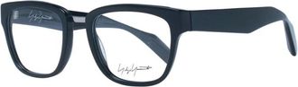 Yohji Yamamoto Zwarte Vierkante Optische Frames - unisex - Brillen - Zwart - ONE Size - Accessoires