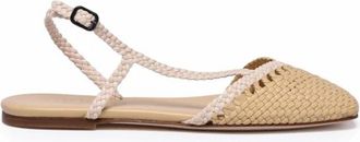 Hereu Sandalo Asimmetrico - Dames - Ballerinas - Beige - 41 EU - Leer - Schoenen