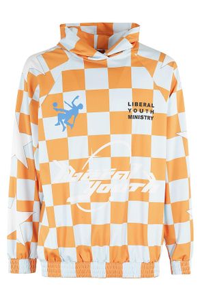 Liberal Youth Ministry Orange Light Blue Football Hoodie