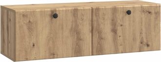 vidaXL Mueble De Tv De Pared 98 X 31 X 30 Cm Roble Artisan Vidaxl