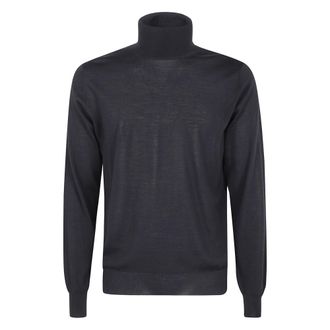 FILIPPO DE LAURENTIIS Truien & Vesten, Heren, Zwart, M, Turtle Neck Sweater