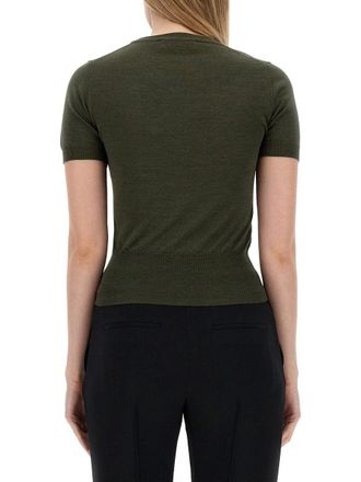 Vivienne Westwood Logo Wool-Silk Blend Sweater - Green