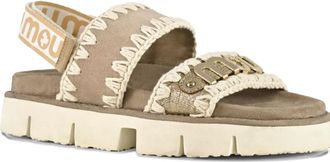 Mou crochet-detail sandals - Neutrals