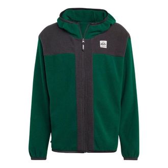 adidas Adventure FC Full Zip Polar Fleece Hoodie Green IC2340