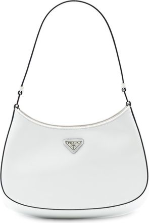 Prada Tweedehands Gevoerde Leren Cleo Schoudertas