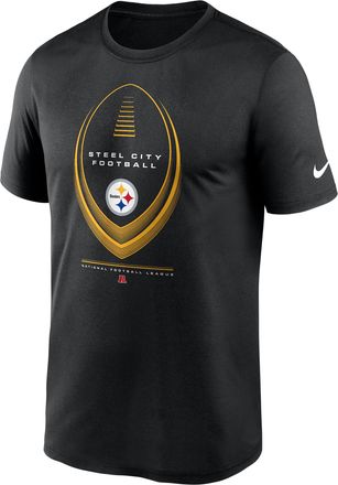 Nike Pittsburgh Steelers Legend Icon Nike Mens Dri-FIT NFL T-Shirt in Black | NKGK00A7L-NDB