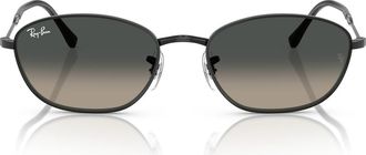 Ray-Ban 58mm Irregular Oval Sunglasses in Black at Nordstrom