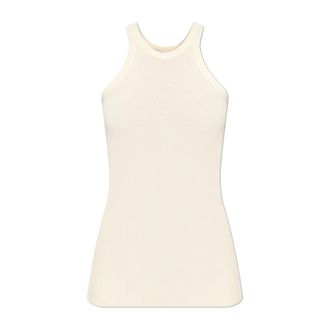 Sportmax Sportmax, Sleeveless Tops, female, Beige, Size: M Fumato Top