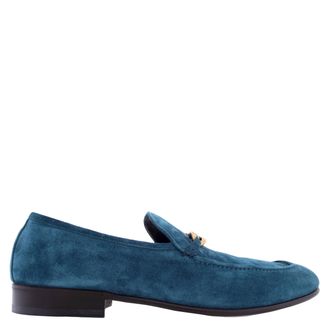 Jimmy Choo London Marti Reverse Velvet Suede Loafers