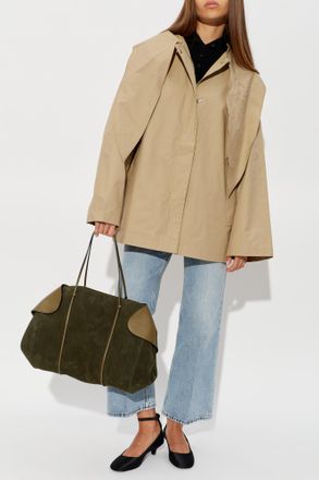 Toteme Light Coat With Hood, Womens, Beige