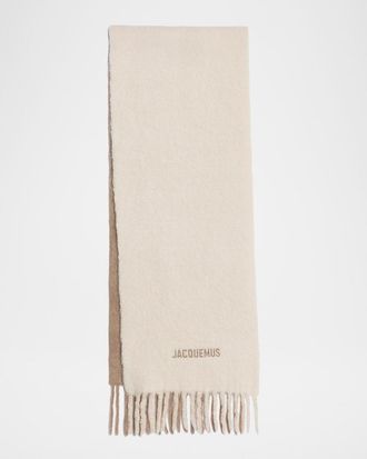 Jacquemus Gradient Alpaca Wool Scarf