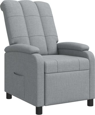vidaXL Recliner Gris Claro Tela Vidaxl