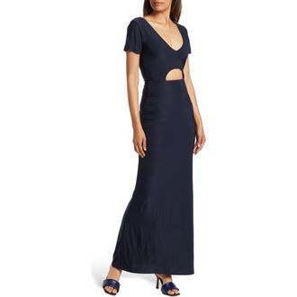 By Design Anjelina Slinky Cutout Maxi Dress in Navy Blazer at Nordstrom Rack, Size X-Small