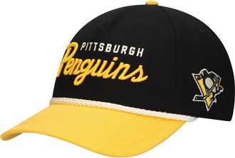 American Needle Mens American Needle Black/Gold Pittsburgh Penguins Roscoe Washed Twill Adjustable Hat at Nordstrom