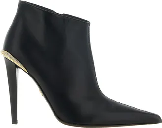 Giuseppe Zanotti Black Lamb Leather Ankle Womens Boots