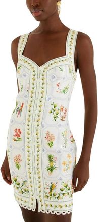 Farm Rio Farm Jurk - Dames - Korte kleedjes - Veelkleurig - S - Linnen - Kleedjes