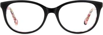 Kate Spade New York joshann 52mm oval optical glasses in Black at Nordstrom