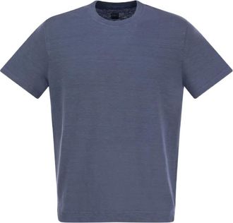 Fedeli T-shirt girocollo a maniche corte - Blu