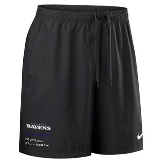 Nike Baltimore Ravens Nike Mens NFL Woven Shorts in Black | 04PW00A8G-YSJ