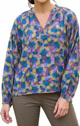 Habitat Womens Viscose Rayon Crepe Ruched Shirt In Mushroom
