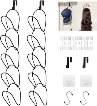 OEM Organizador De Sombreros De 10 Piezas Para Gorras De B&eacute;isbol, Bufandas Y Accesorios - Se Puede Colgar En Armarios Y Puertas