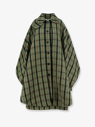 Chlo&eacute; Cappotto a mantella in lana madras - CHLOE - gender_Woman