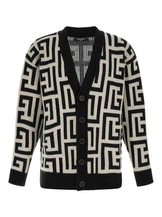 Balmain Monogram Macro Cardigan