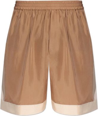 Dsquared2 Silk Shorts - Heren - Korte Broeken - Bruin - XL - Korte Broeken