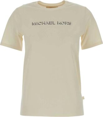 Michael Kors T-shirt in Cotone - - Tops - Donna - Beige - L