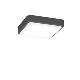 Top-Light Plafoniera Moderna Top Light Irvine 37 Gx53 Led Ip54 Alluminio Policarbonato, Finitura Metallo Grigio-antracite