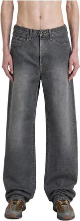 KAPITAL 14oz 5P Monkey TH (Zip ver.) Jeans - Heren - Loose Fit Jeans - Zwart - W34 - Katoen - Jeans