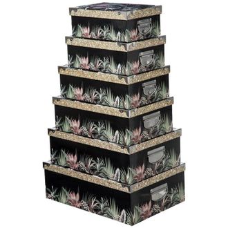 5five Simply Smart 6 Cajas Esquineras De Metal Lady Jungle - 5five