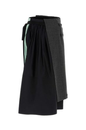 Prada Womens Multicolor Skirt Ardesia Gonne