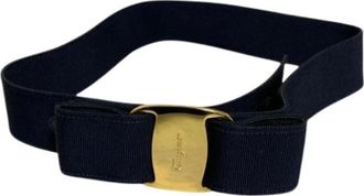 Ferragamo Pre-owned Ribbon Belt - Dames - Vintage Accessoires - Blauw - ONE Size - Vintage