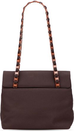 Ferragamo Canvas Shoulder Bag (Pre-Owned)