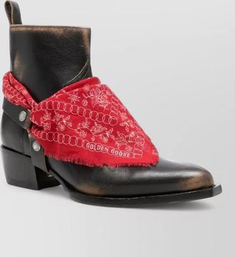 Golden Goose leather studded boots