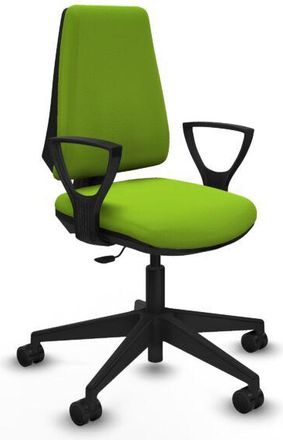 Piqueras y Crespo Piqueras Y Crespo - Elche Cp Similpiel Pistacho Brazos Fijos Base Piramidal Ruedas Nailon 65mm