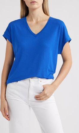 Tommy Bahama Kauai V-Neck T-Shirt in Cobalt Haze at Nordstrom, Size Large