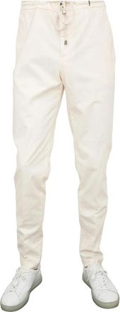 PESERICO Slim-fit broek - Heren - Slim Fit Broeken - Beige - L - Katoen - Broeken