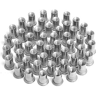 Elle 100 Tuercas Remachables M4, M5, M6 Y M8, Tuercas Remachables Con Inserto Roscado, Tuercas Remachables De Acero Inoxidable, Utilizadas Para La Decoraci