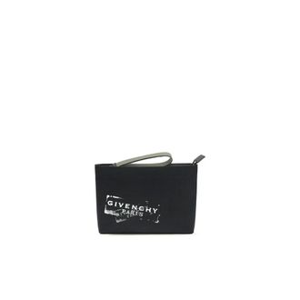 Givenchy Logo Print Rectangular Clutch - male - Givenchy - Bags - Black - ONE SIZE - Bags