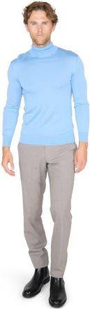Lords of Harlech Ronan Merino Wool Turtleneck Sweater in Sky at Nordstrom, Size Xx-Large