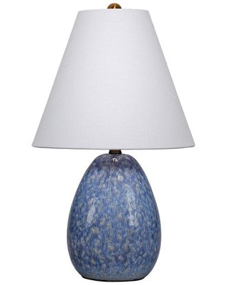 Jamie Young Co. Raindrop Ceramic Table Lamp with Linen Shade