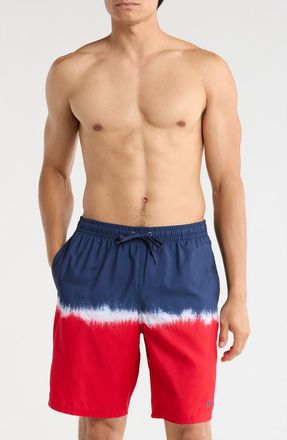 Nike 9-Inch Breaker Ocean Merge Swim Shorts in Red/Blue at Nordstrom Rack, Size Xx-Large