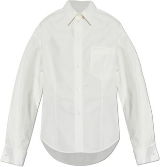 Balenciaga Klassiek Overhemd - Dames - Overhemden - Wit - M - Katoen - Overhemden