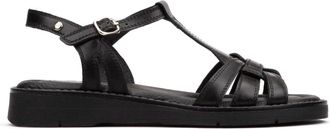 Pikolinos Roquetas Sandal - Dames - Sandalen - Zwart - 39 EU - Leer - Schoenen