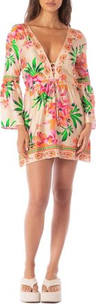 Maaji Agnes Cover-Up Dress in Light Beige at Nordstrom, Size Small